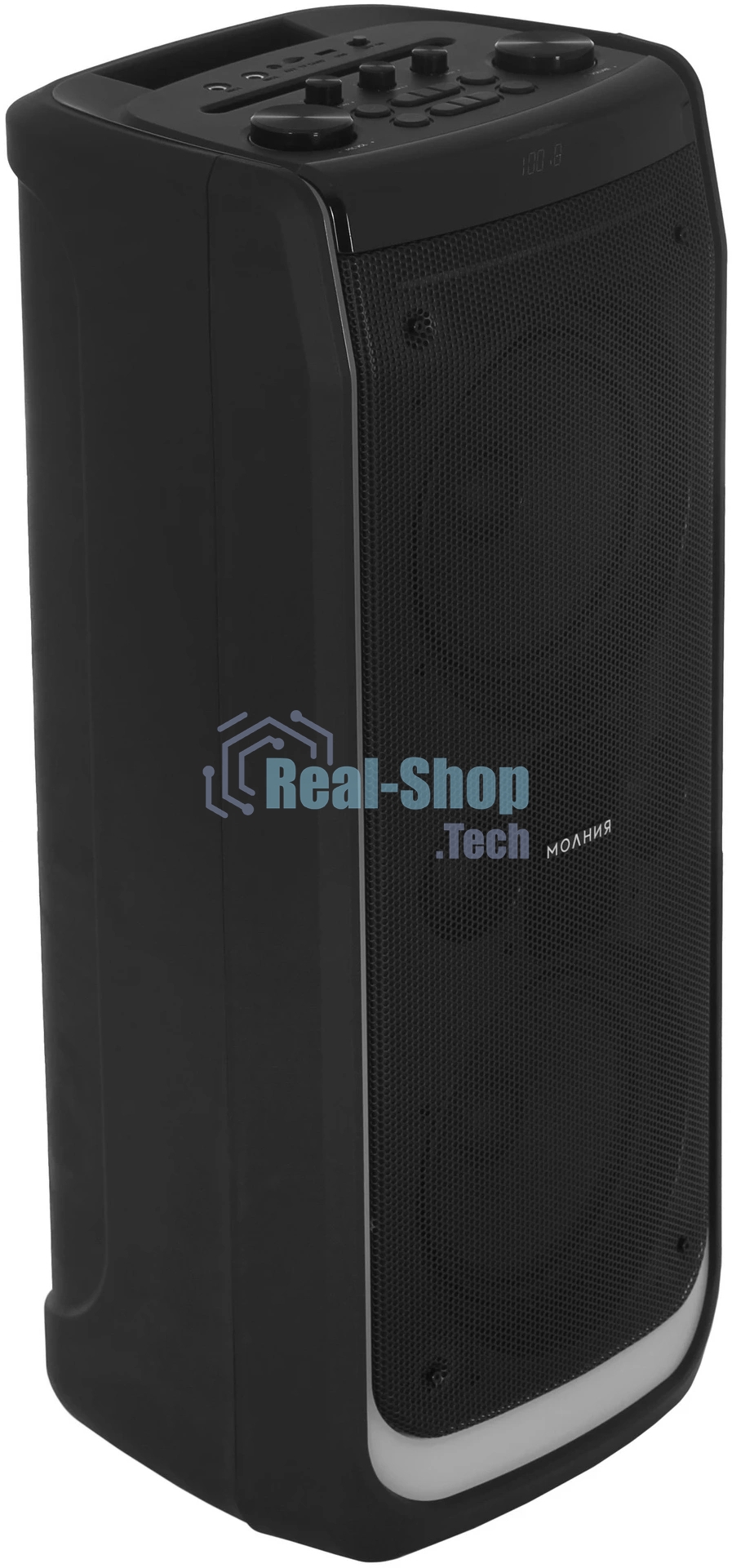 Колонка портативная Ural Молния 10000 черный 1000W 1.1 BT/3.5Jack/USB-C 20м 8000mAh