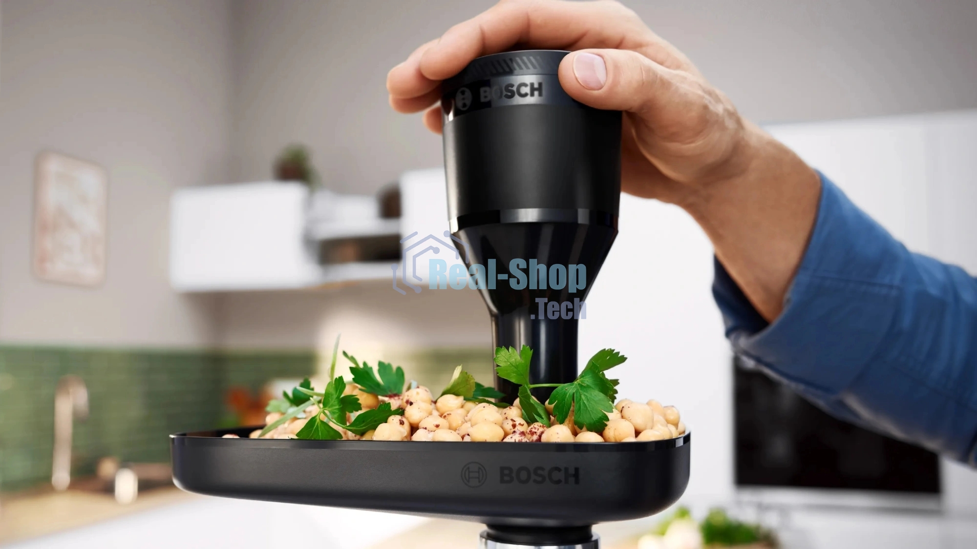 Мясорубка электрическая Bosch MFWS640B черный, 2100 Вт, 3.5 кг/мин, реверс, насадки - 9