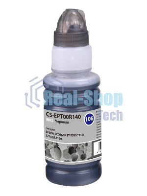 Чернила Cactus CS-EPT00R140 106BK фото черный 70 мл для Epson L7160/L7180