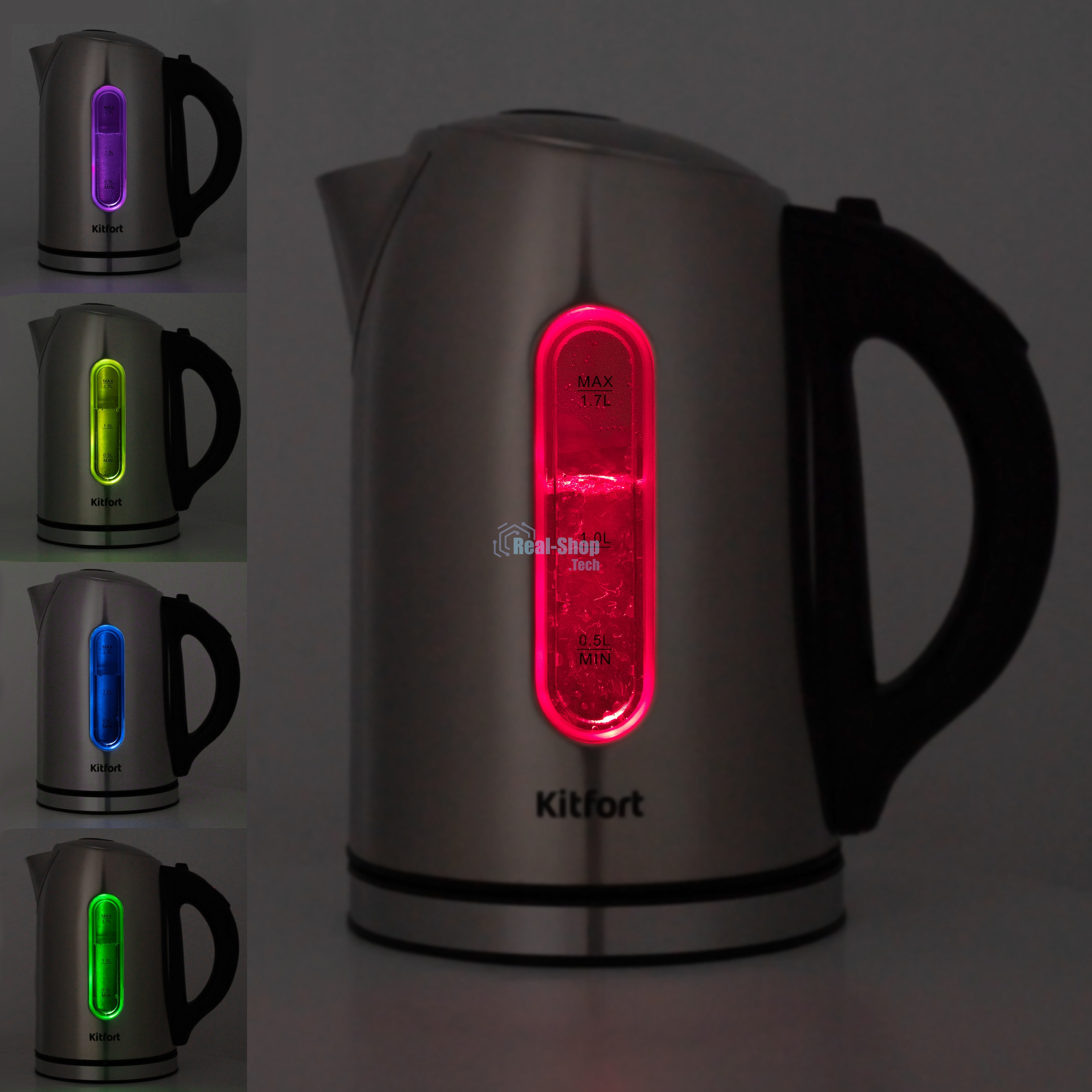 Чайник электрический Kitfort КТ-6106 Мощность 1850–2200 Вт.Емкость 1,7 л.Режимы нагрева от 40 до 90 °С