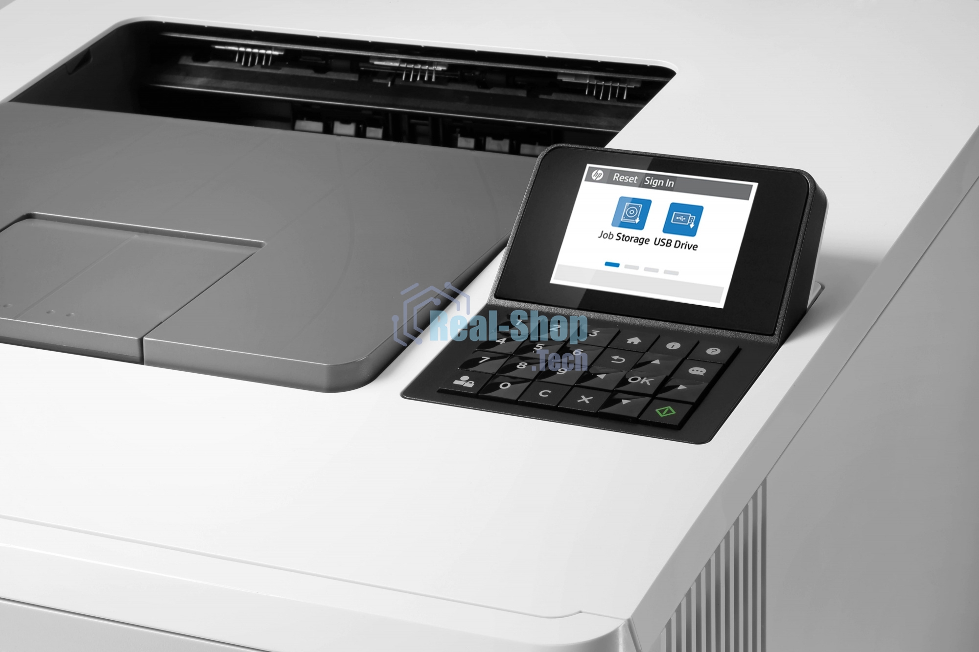 Принтер лазерный HP Color LaserJet Pro M455dn (3PZ95A), A4, цветной, печ. до 27 стр/мин., 600 x 600 dpi, USB, RJ-45, Air Print, Mopria