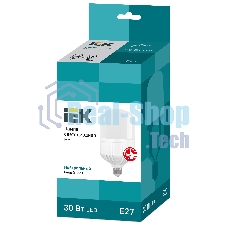 Лампа cветодиодная IEK LLE-HP-30-230-40-E27 HP 30Вт 230В 4000К E27