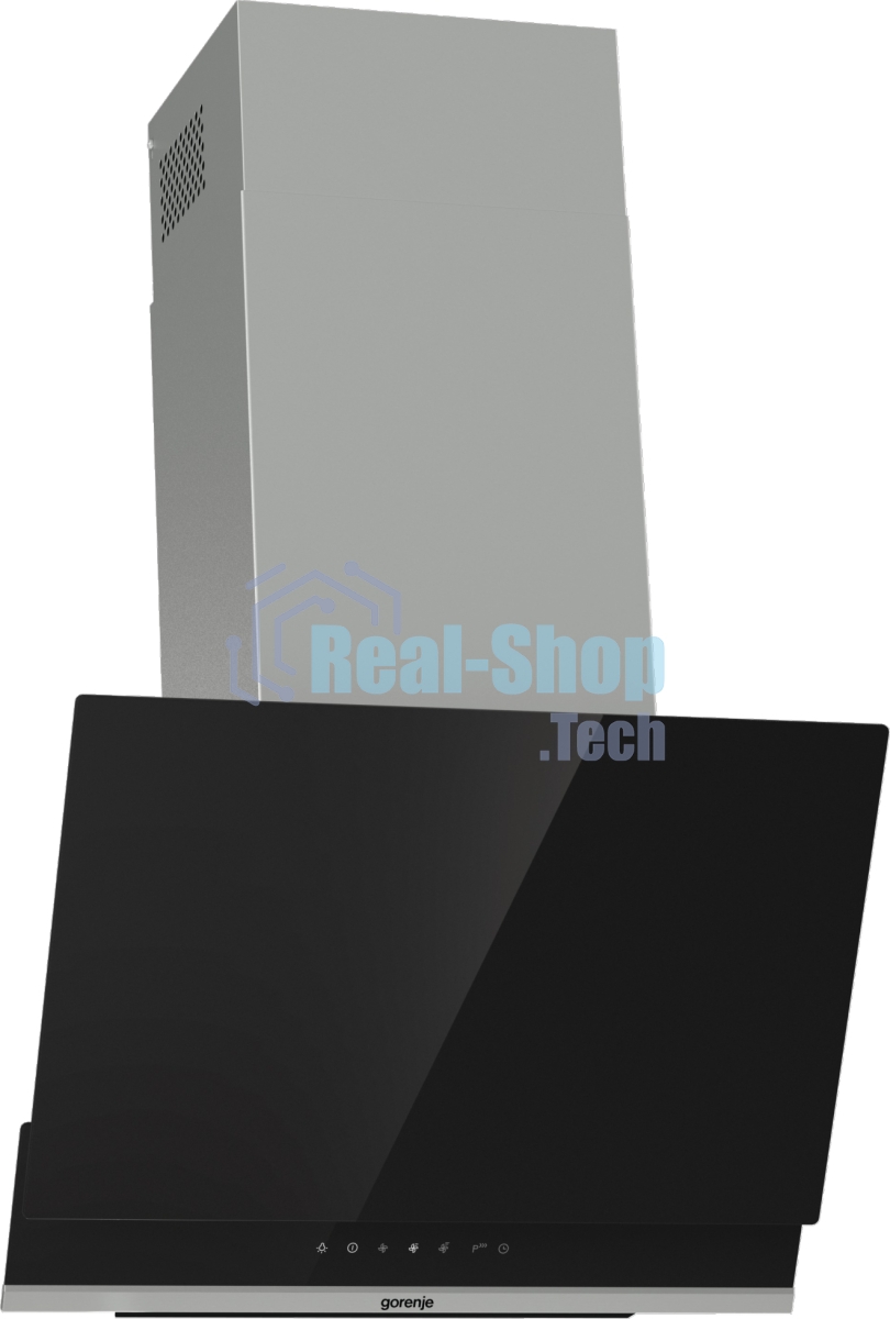 Вытяжка наклонная Gorenje WHI649X21P черный/серебристый, 60 см, 740 куб. м/ч, 67 дБ
