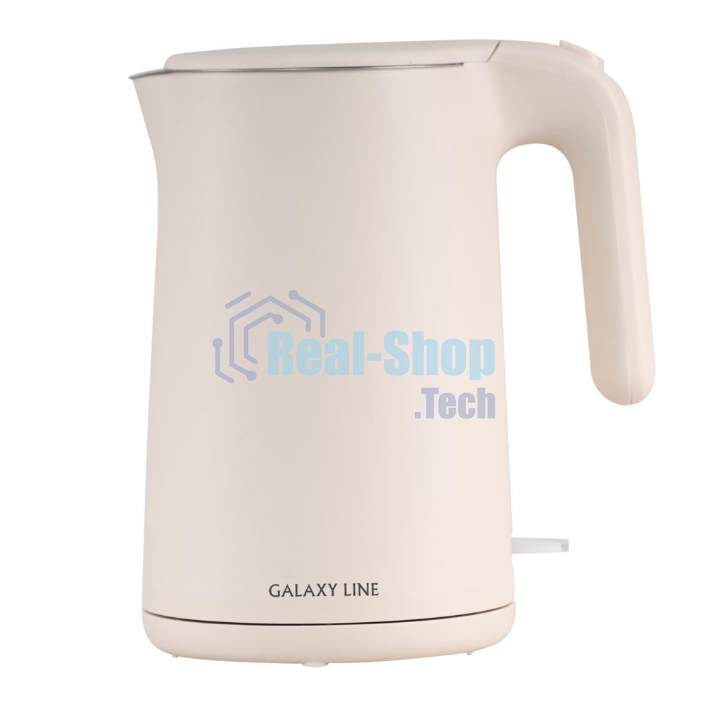 Чайник электрический Galaxy Line GL 0327, пудровый, пластик, 1800 Вт, 1,5 л