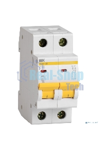 Выключатель автоматический модульный 2п B 16А 4.5кА ВА47-29 ИЭК MVA20-2-016-B