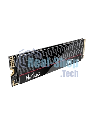 Накопитель SSD Netac NV5000-T, 500Gb, M.2 2280, PCIe 4.0 x4, NVMe, R/W 4800/2700, с радиатором