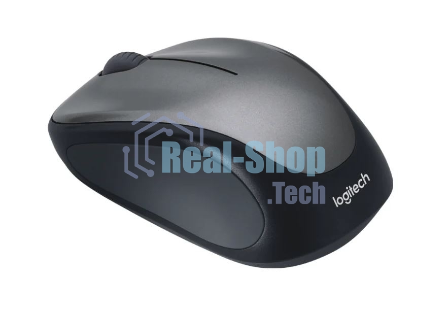 Мышь беспроводная Logitech M235 серый/черный, 1000 dpi, радиоканал, USB, кнопки - 3