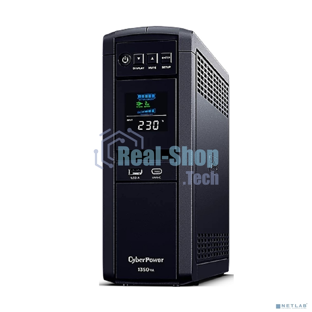 Источник бесперебойного питания Cyberpower CP1350EPFCLCD Line-Interactive 1350VA/810W USB/RS-232/RJ11/45 (6 EURO)