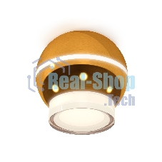 Светильник Ambrella Light XS1105031 PYG/FR золото желтое полированное/белый матовый MR16 GU5.3 LED 3W 4200K (C1105, N7160)