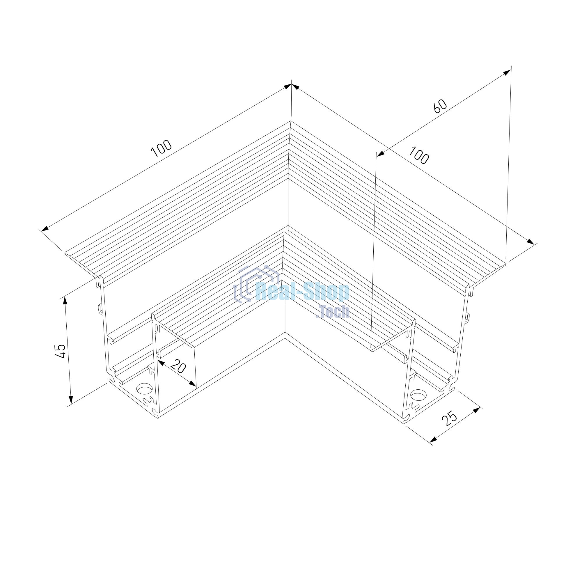 Slim Magnetic Коннектор угловой для встраиваемого шинопровода белый 85092/11
