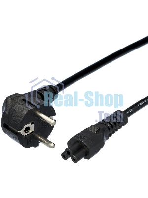 Кабель AdAC IEC C5 IEC 320 C5 CEE 7/7 1.8м черный