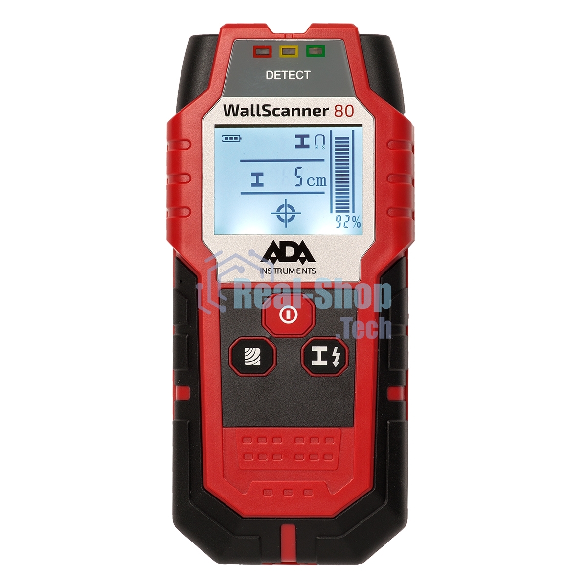 Детектор ADA Wall Scanner 80 поиск деревянных конструкций металла и проводников