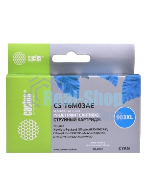 Картридж струйный Cactus CS-T6M03AE №903XL голубой (14.2 мл) для HP OJP 6950/6960/6970