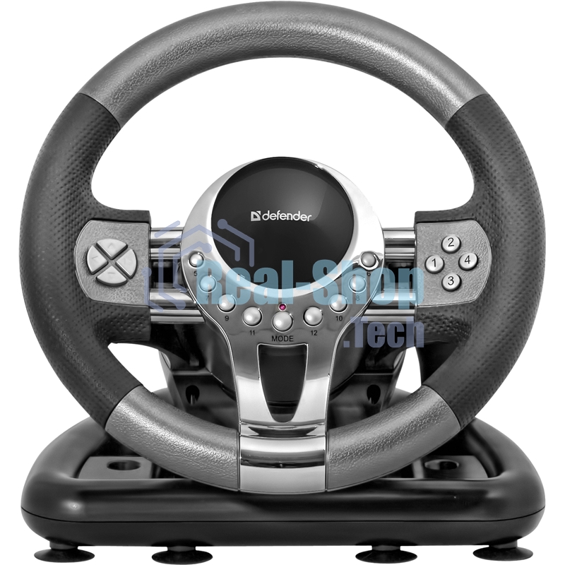Игровой руль Defender FORSAGE 12 кн+2перекл.+1перекл. 8-ми позиц., USB