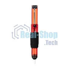 Вакуумный экстрактор припоя Rexant (оловоотсос), пластик, прозрачно-красный