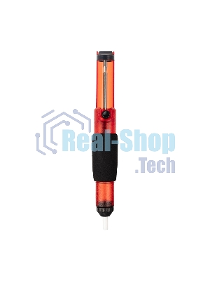 Вакуумный экстрактор припоя Rexant (оловоотсос), пластик, прозрачно-красный