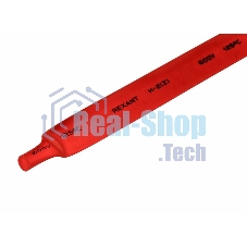 Термоусаживаемая трубка Rexant 12,0/6,0 мм, красная, упаковка 50 шт. по 1 м