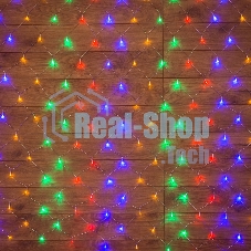 Новогодние светоукрашения Neon-night гирлянда-сеть LED 1х1.5 мМуЛЬТИ с контроллером, 240В