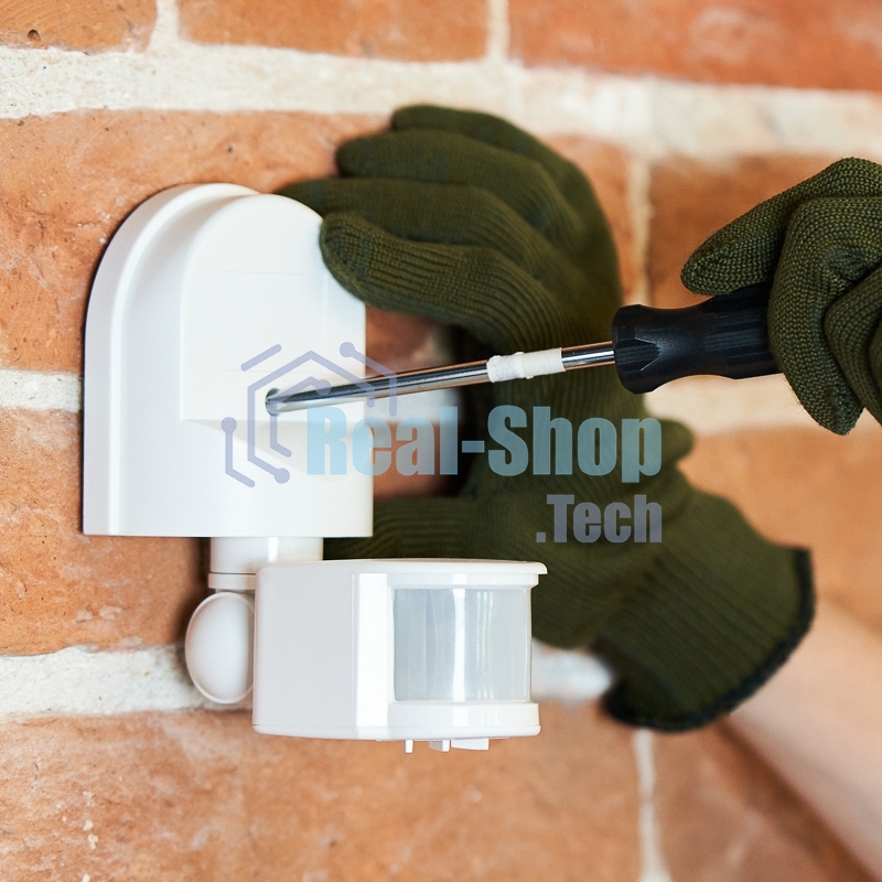 Датчик движения Rexant настенный ДДС 01, 180°, 1200 Вт, 10-2000 Лк, 2-12 м, 10-420 сек. IP44