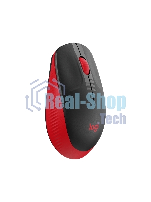 Мышь беспроводная Logitech M190 черный/красный, 1000 dpi, радиоканал, USB, кнопки - 3