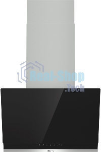Вытяжка наклонная Gorenje WHI649X21P черный/серебристый, 60 см, 740 куб. м/ч, 67 дБ