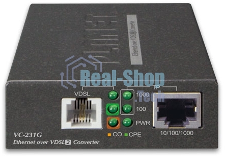 Конвертер Ethernet в VDSL2 VC-231G, внешний БП 1-Port 10/100/1000T Ethernet to VDSL2 Converter -30a profile w/ G.vectoring, RJ11