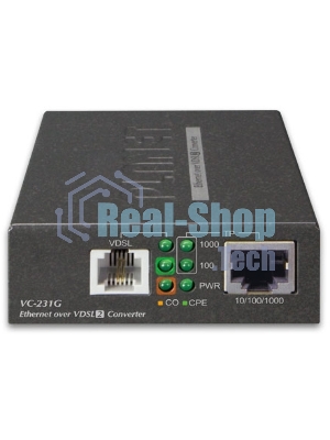 Конвертер Ethernet в VDSL2 VC-231G, внешний БП 1-Port 10/100/1000T Ethernet to VDSL2 Converter -30a profile w/ G.vectoring, RJ11