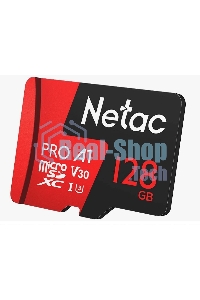 Флеш карта MicroSD card Netac P500 Extreme Pro 128Gb, retail version w/o SD adapter