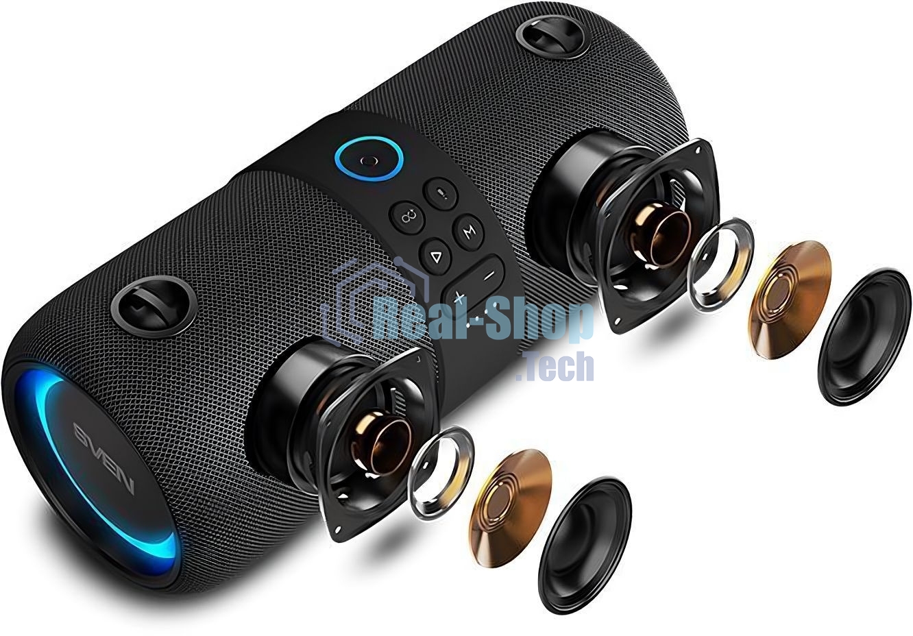 Мобильные колонки Sven PS-340 2.0 черный