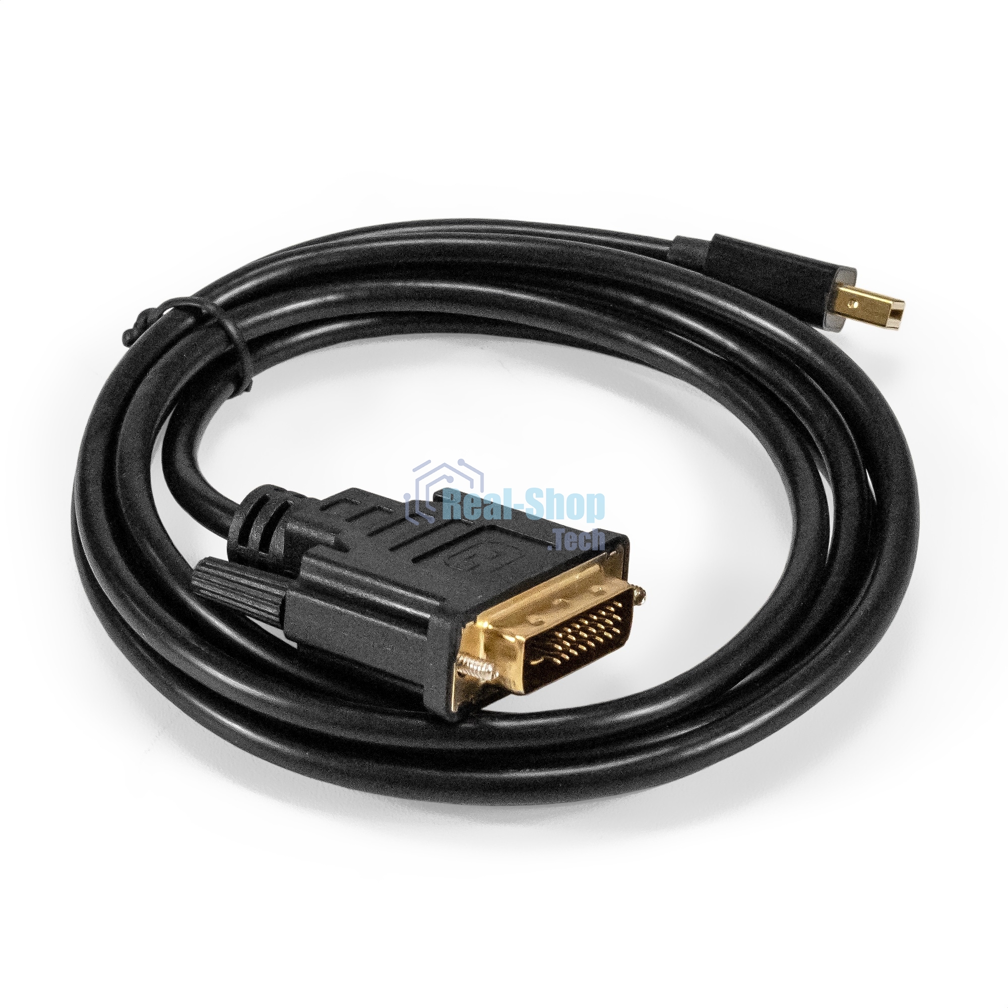 Кабель miniDisplayPort-DVI ExeGate EX-CC-mDPM-DVIM-1.8 (mini20M/25M, 1,8м)