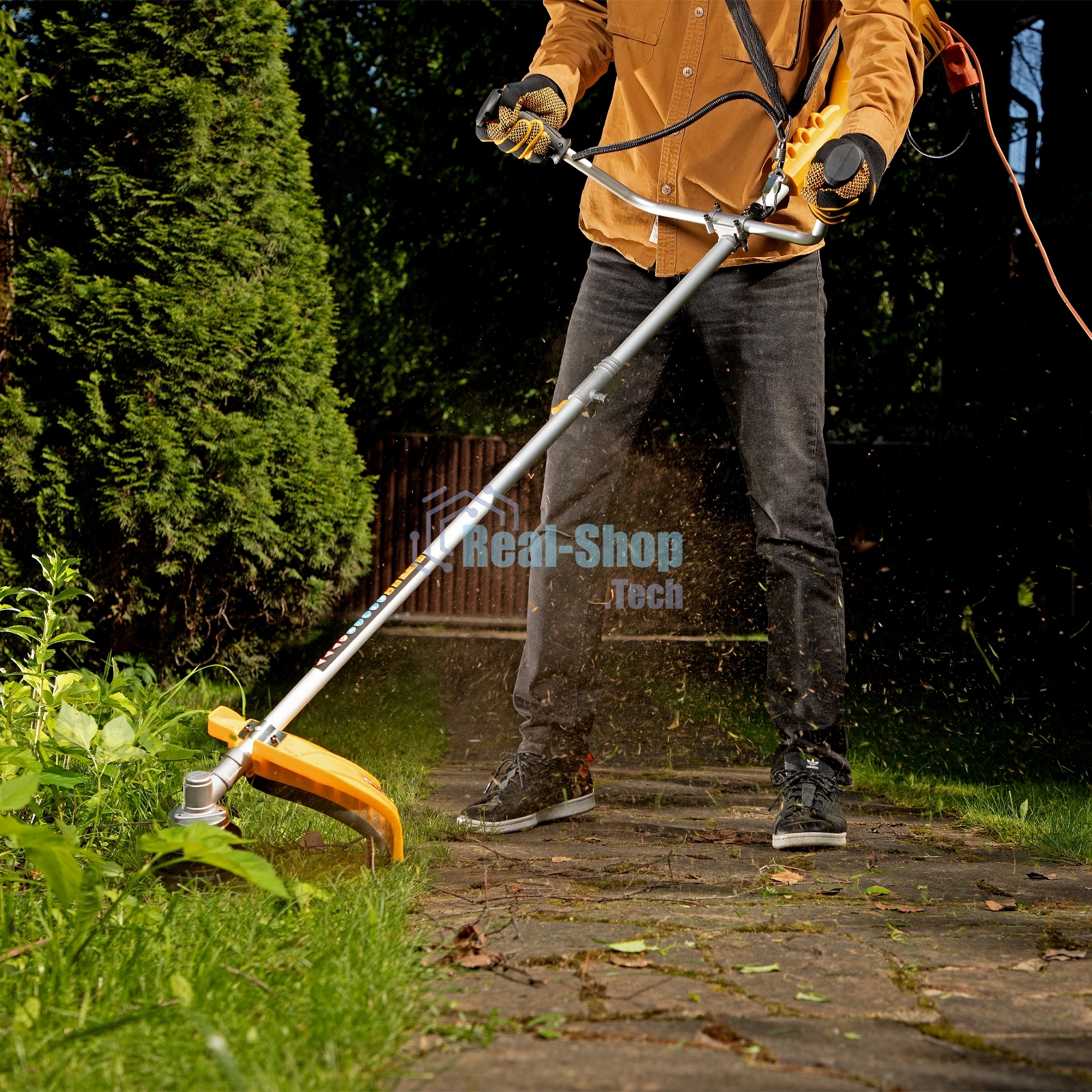 Триммер электрический Denzel TE-1400, 1400 Вт, 420 мм 96612