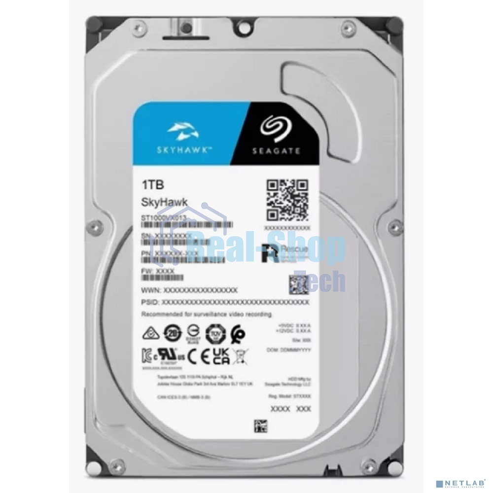 Жесткий диск Seagate 1Tb Video Skyhawk (5400rpm) 256Mb 3.5
