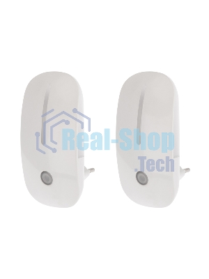 Комплект (2шт./уп.) Ночник светодиодный MOUSE-PAD нейтрального белого цвета с датчиком 