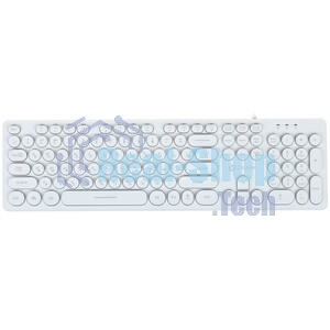 Клавиатура проводная Oklick 420MRL 1091227, USB, белый