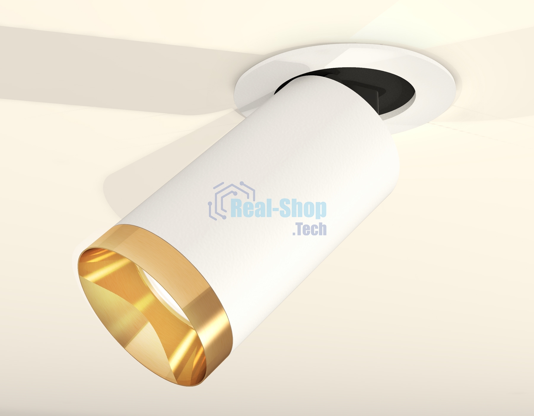 Светильник Ambrella Light XM6322204 SWH/PYG белый песок/золото желтое полированное MR16 GU5.3 (A2241, C6322, N6134)