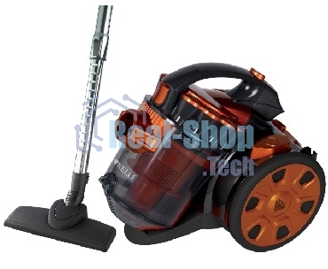 Пылесос Kelli KL-8005 Мощность 2400 Вт, мощность всасывания 420 Вт, Тип пылесборника: циклонный фильтр 2,5 литра, 5-ти ступенчатая система фильтрации, металлическая телескопическая трубка, 1 год гарантии, длина сетевого шнура 5 м, индикатор заполнения, ре