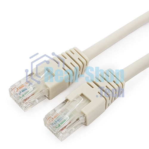 Патч-корд UTP Cablexpert cat.6, 5м, литой, многожильный, серый