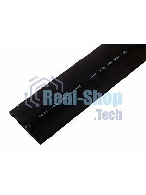 Термоусаживаемая трубка Rexant 40,0/20,0 мм, черная, упаковка 10 шт. по 1 м