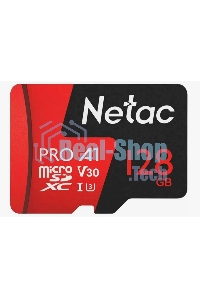 Флеш карта MicroSD card Netac P500 Extreme Pro 128Gb, retail version w/o SD adapter