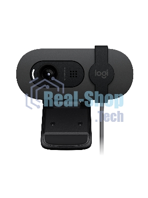 Веб-камера Logitech Brio 105 1920x1080, 30 кадр/с, USB Type-A, микрофон (шумоподавление), шторка приватности, автоосвещение, универсальное крепление