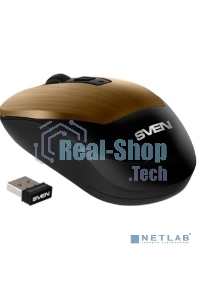 Мышь беспроводная SVEN RX-380W античная бронза, 1600 dpi, радиоканал, USB, кнопки - 4