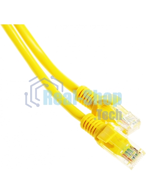 Патч-корд UTP Cablexpert PP12-20M/Y cat.5e, 20м, литой, многожильный, желтый