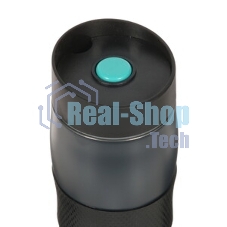 Термокружка LARA LR04-24 Black 380 мл, двойные стенки, вакуум, сталь/силикон, черный