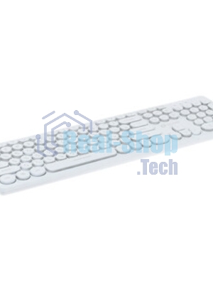 Клавиатура проводная Oklick 420MRL 1091227, USB, белый