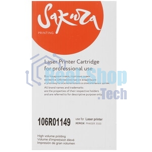 Картридж лазерный Sakura 106R01149 для Xerox Phaser 3500 черный, 12 000 к.