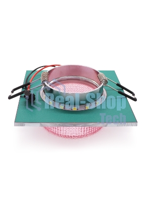 Светильник Ambrella light TN356 CH/PI хром/розовый GU5.3+3W (LED COLD) 95*95*45