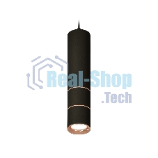 Светильник Ambrella Light XP7402085 SBK/PPG черный песок/золото розовое полированное MR16 GU5.3