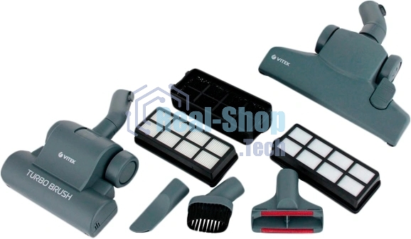 Пылесос Vitek VT-1833-01-PR жемчужный, 400/1800 Вт, уборка сухая, пылесборник контейнер 3.5 л