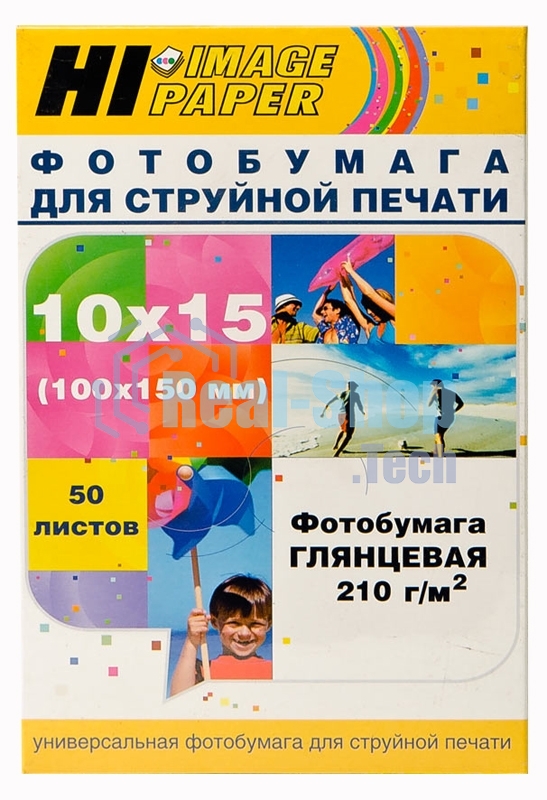 Бумага Hi-Black A2113 глянцевая односторонняя (Hi-image paper) 10x15, 210 г/м, 50 л. (H210-4R-50)