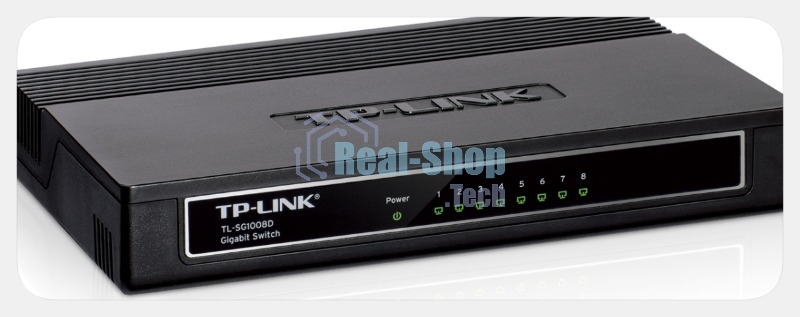 Коммутатор TP-Link SMB TL-SG1008D 8-port Gigabit Switch, plastic case